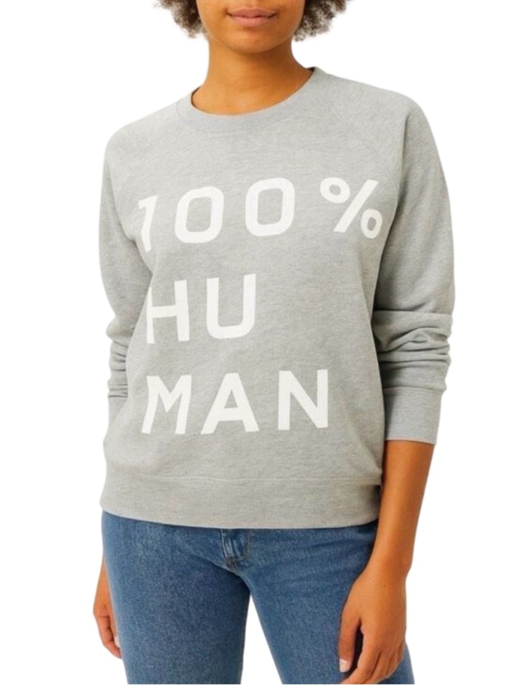 Everlane 100% HUMAN Crew Neck Sweatshirt - Size XS
